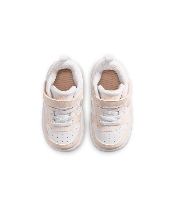 Chaussures blanches Nike Court Borough Low...