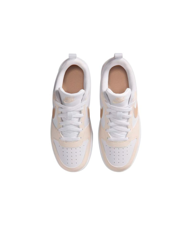 Chaussures blanches Nike Court Borough Low...