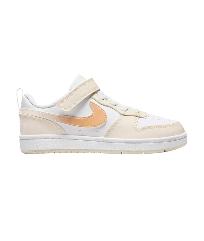 Chaussures blanches Nike Court Borough Low...