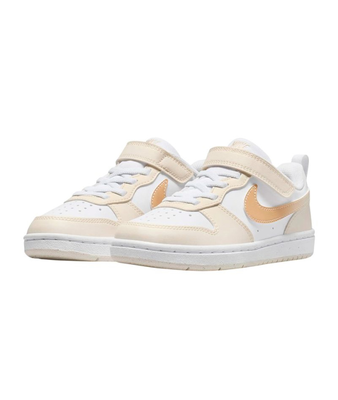 Chaussures blanches Nike Court Borough Low...