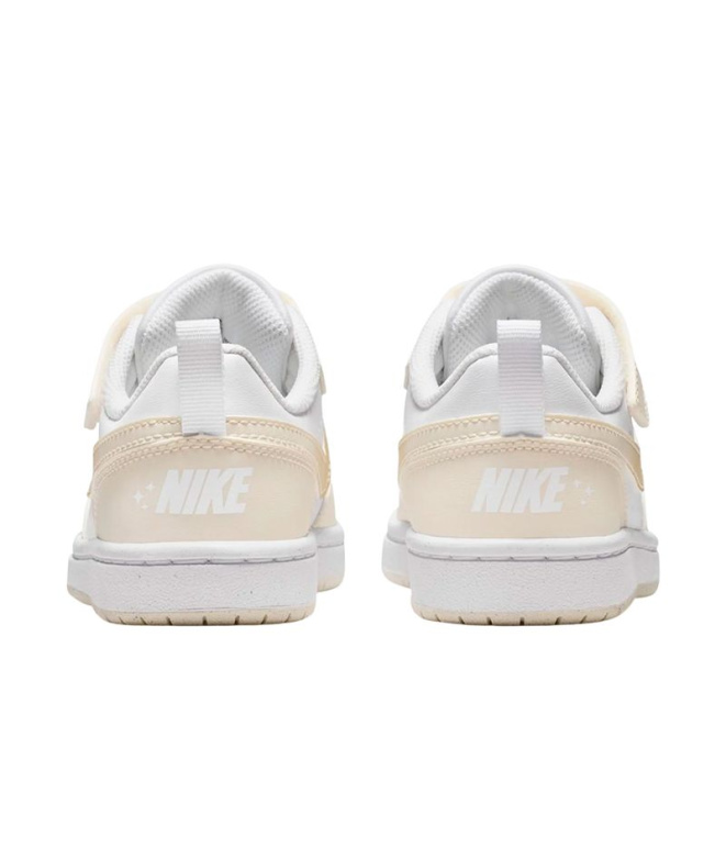 Chaussures blanches Nike Court Borough Low...