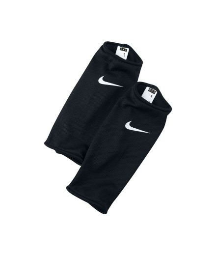 Caneleiras Futebol Nike Guard Lock, pretas/cinzas