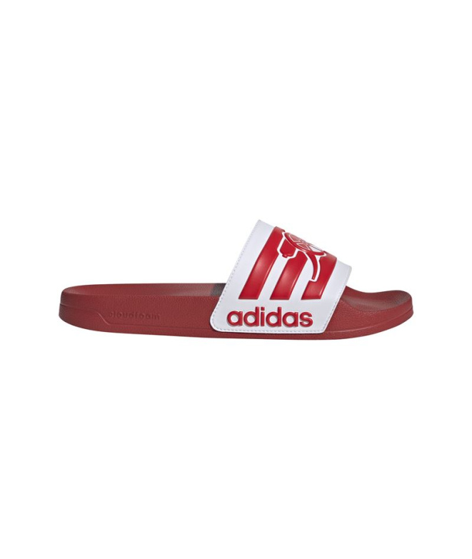 Chinelos adidas Adilette Shower Arsenal vermelhos