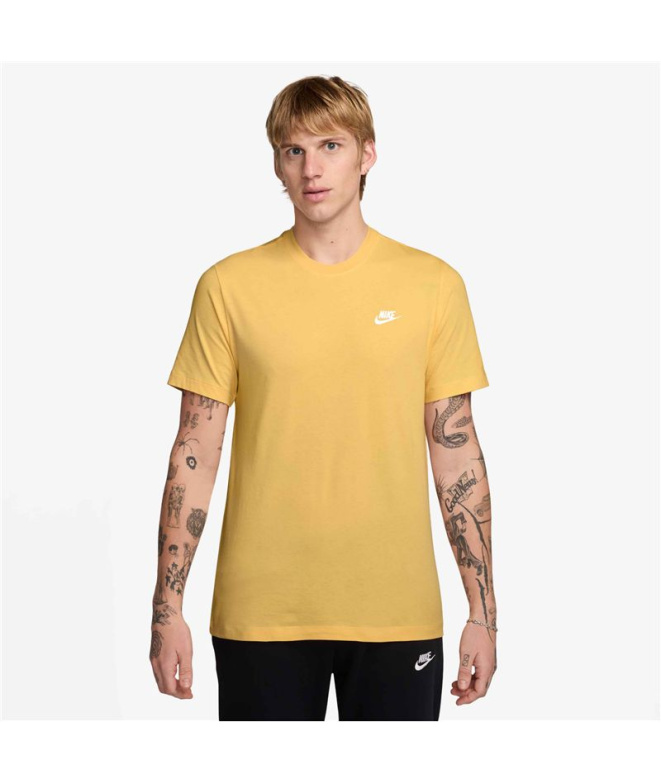 Camiseta amarela Homem Nike NSW Club