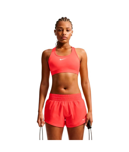 Sutiã esportivo Fitness Nike Swsh Med Spt Mulher vermelho