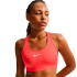 Sutiã esportivo Fitness Nike Swsh Med Spt Mulher vermelho