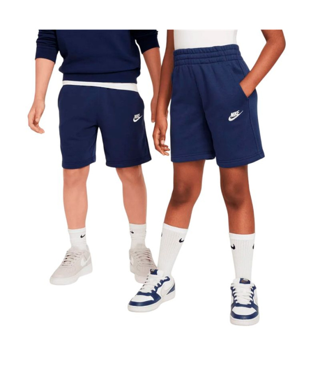 Calça Nike NSW Club FT LBR Infantil azuis