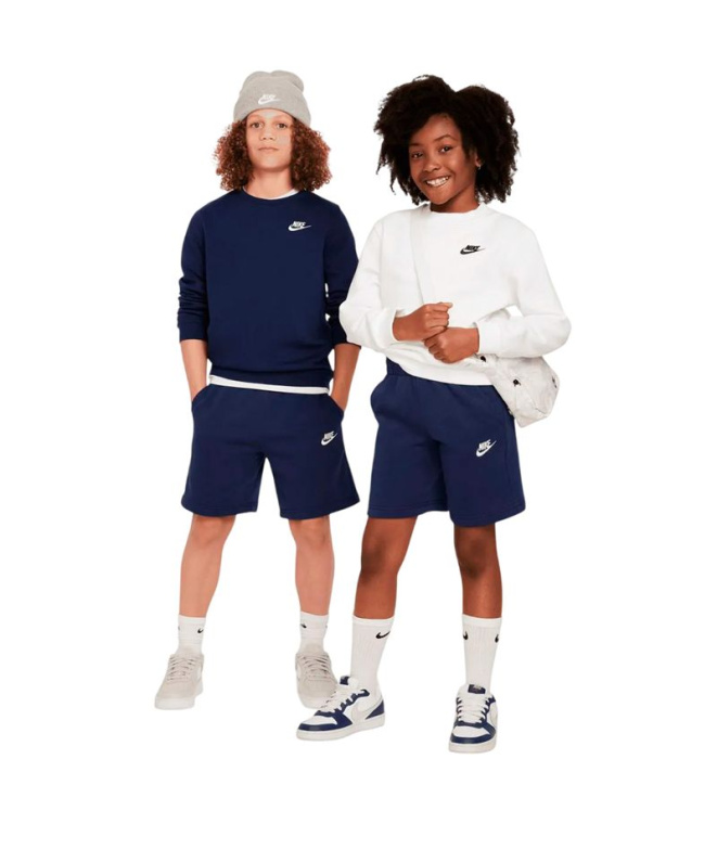 Calça Nike NSW Club FT LBR Infantil azuis
