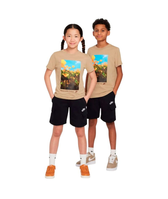 Calça Nike NSW Club FT CRGO LBR Infantil , pretos