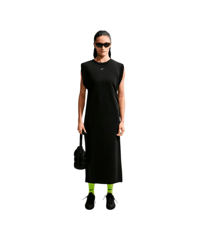 Robe noire Nike NSW CHLL FT Femme