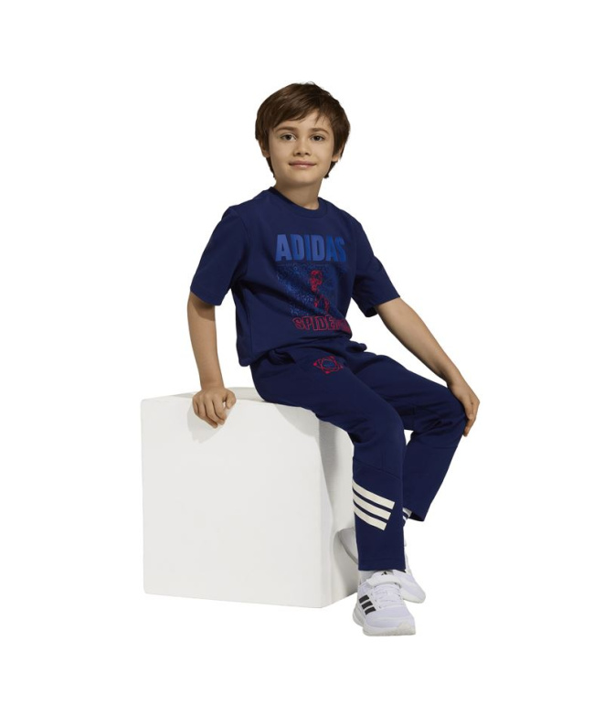 Calça Infantil adidas Lk Mrvl Sm azul...