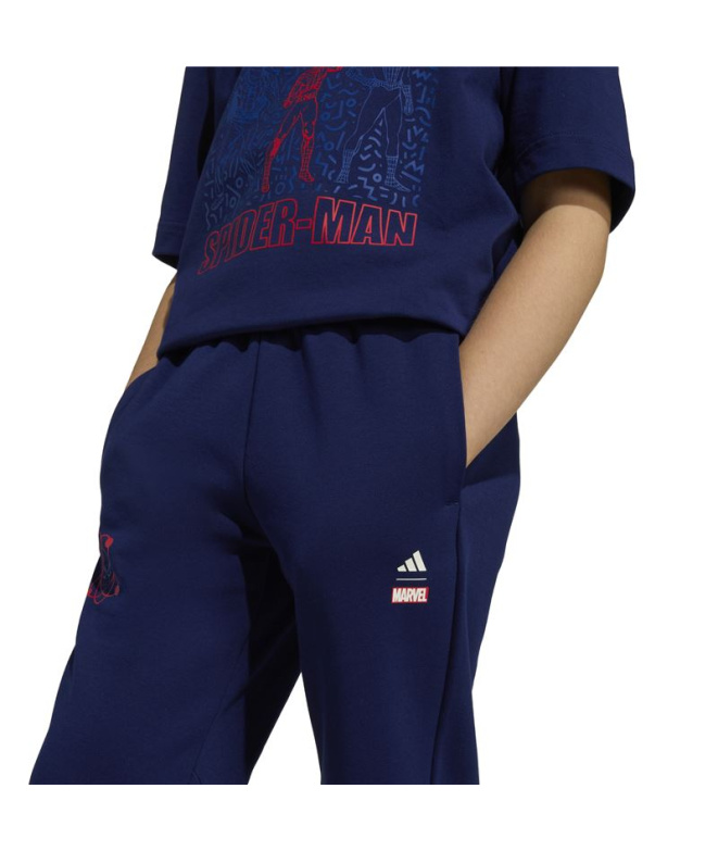 Calça Infantil adidas Lk Mrvl Sm azul...