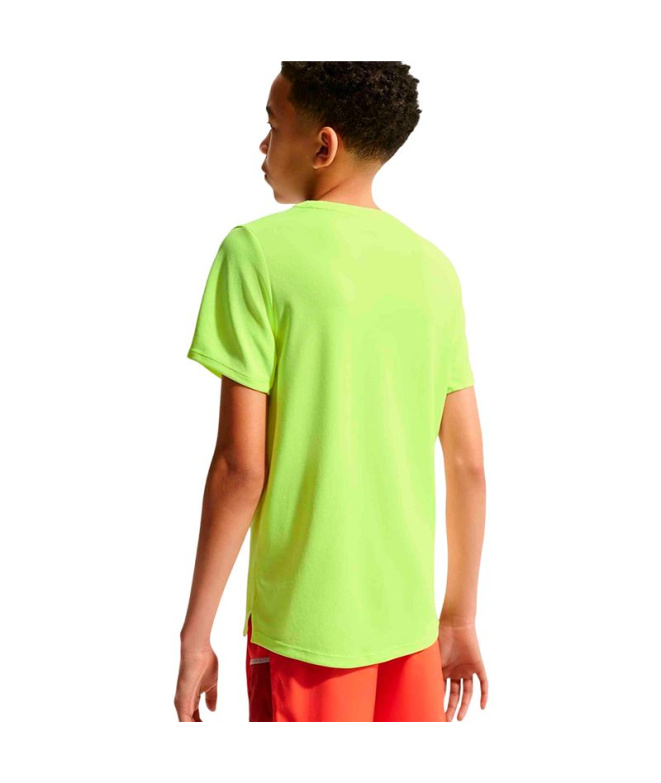Camiseta Nike Df Miler Ss Infantil Amarillo
