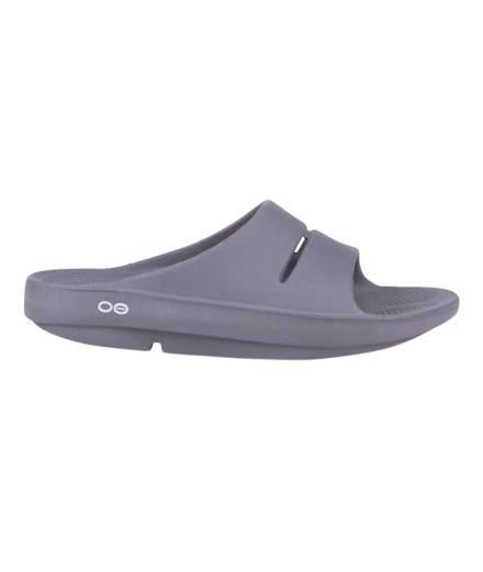 Chanclas de Running Oofos Recovery Ooahh Slate