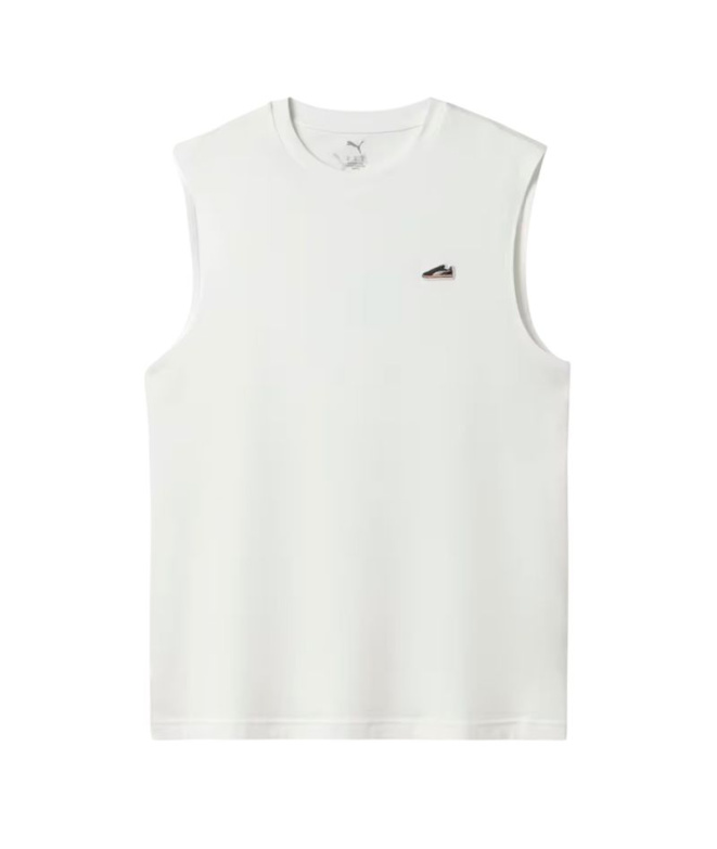 Camiseta regata Puma Sneaker, branca, Homem