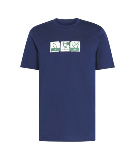 T-shirt Homme adidas Mos Stamps bleu foncé