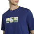 T-shirt Homme adidas Mos Stamps bleu foncé