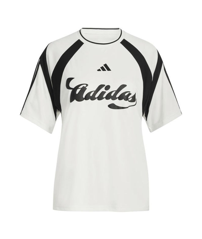 Camiseta Mulher adidas Her branca/preta