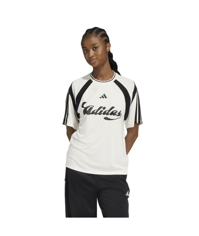 Camiseta Mulher adidas Her branca/preta