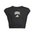 T-shirt adidas Jg Clgt Fille noir et blanc