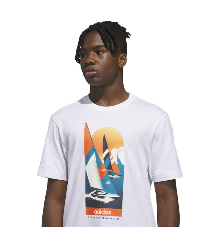 T-shirt blanc adidas Sailing SS Homme