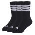 Chaussettes Enfant adidas KD CRW 3P à 3 Chaussettes , noir/blanc/blanc