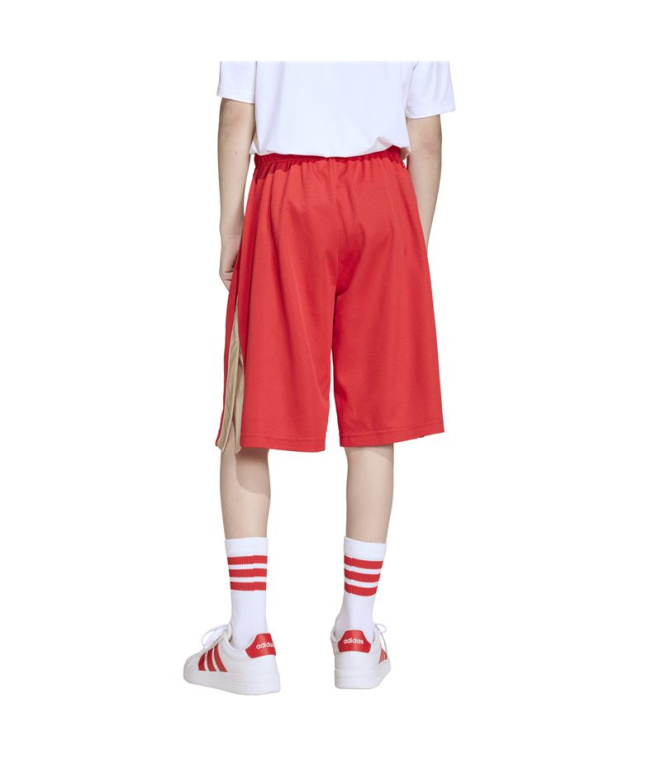 Calça Infantil adidas Std Sho, cor bordô/cinza