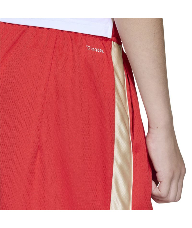 Calça Infantil adidas Std Sho, cor bordô/cinza