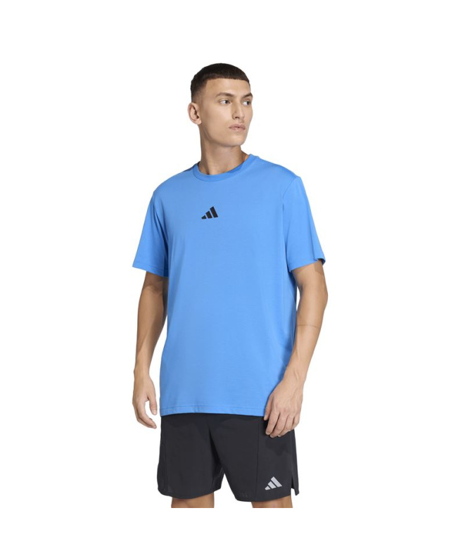 Camiseta Fitness Homem adidas TR ID G azul