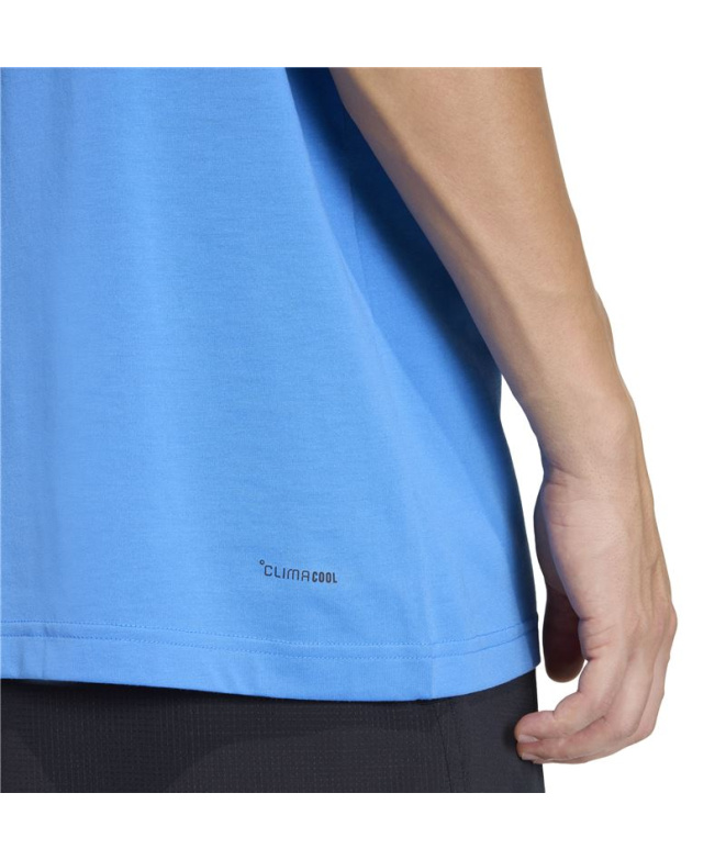 Camiseta Fitness Homem adidas TR ID G azul