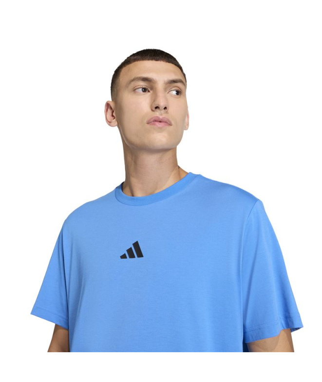 Camiseta Fitness Homem adidas TR ID G azul