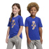 Camiseta Infantil adidas Lk Mc Tr Fitness , azul semitransparente