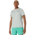 Camiseta Top Homem ASICS Court SS Tênis cor musgo frio.