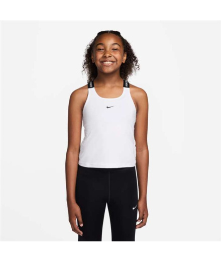 Camiseta Nike Dri-FITTank Niña Blanco/Negro
