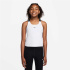 Camiseta Nike Dri-FIT Tank Menina Branca/Preta