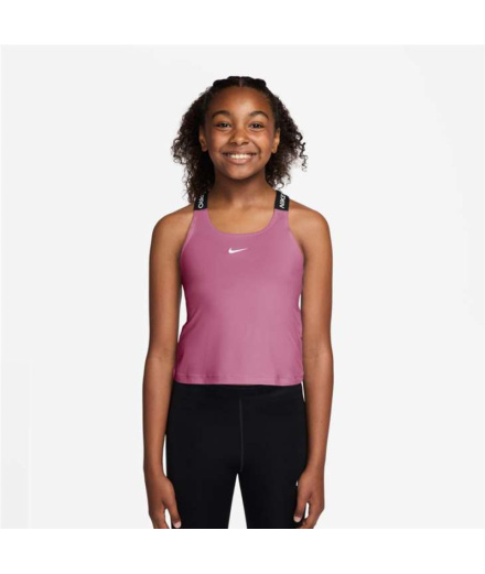 T-shirt Nike Dri-FIT Fille motif pivoine/noir/blanc