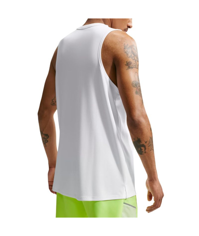 Camiseta Running Homem Nike Dri-FIT Miler branca