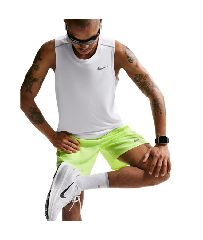 T-shirt Running Nike Dri-FIT Miler Homme blanc