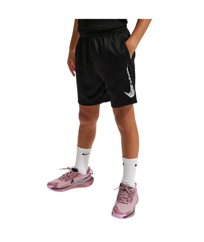 Pantalon Fitness Nike Dri-FIT Enfant noir/blanc