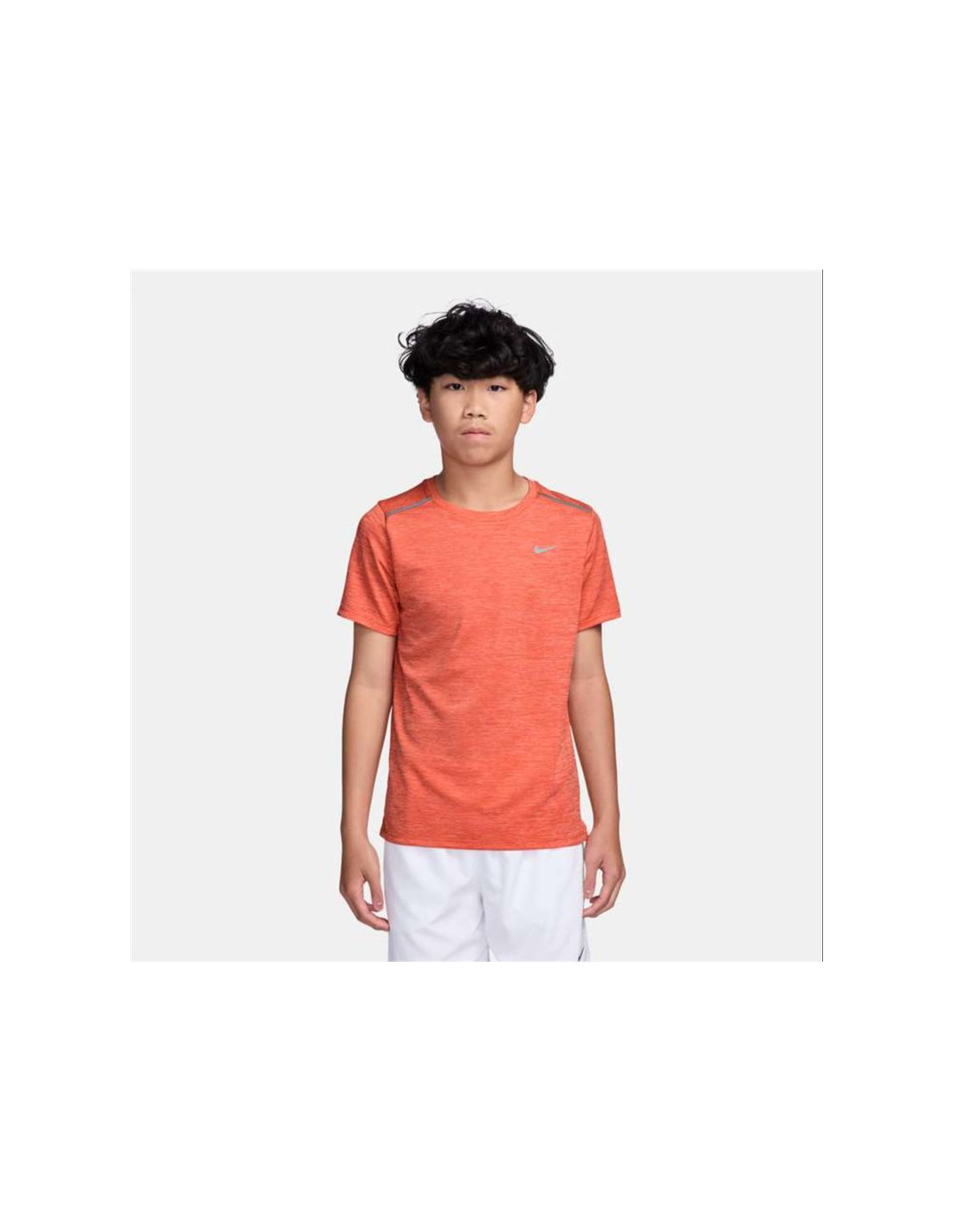 Nike Unissex Criança Multicolorido Camiseta Dri-Fit Para Crianças Maiores, Cor Laranja Infantil
