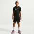 Camiseta de Fitness NikeBig Kids' Dri-FITTraining Niño Negro/Blanco