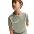 Camiseta treino Nike Dri-FIT infantil Menino , cinza-névoa/verde/branca