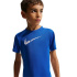 Camiseta treino Nike Dri-FIT infantil Menino azul/branca