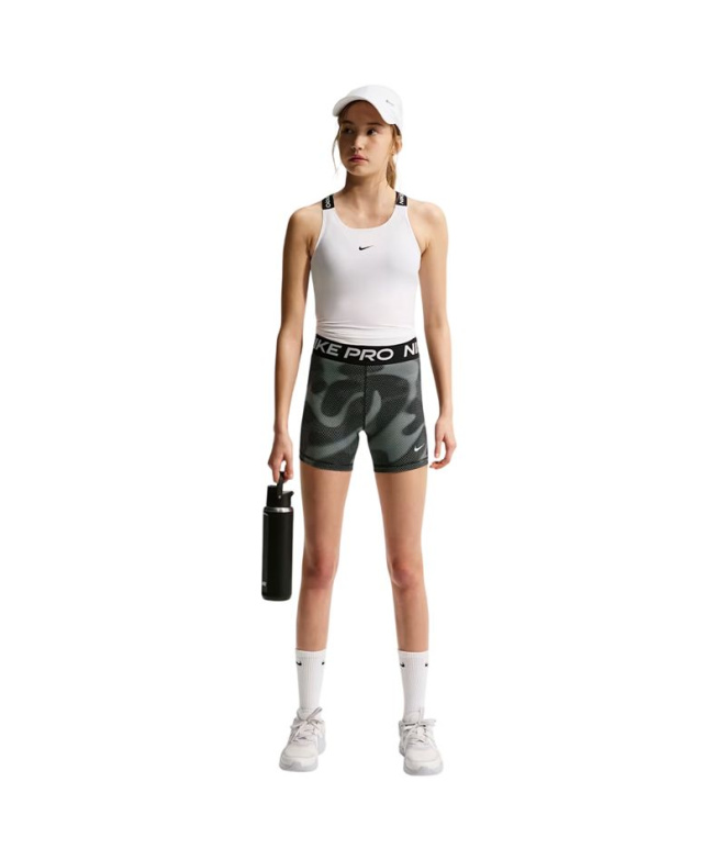 Collants Nike Dri-FIT 8 cm Fille noir/blanc