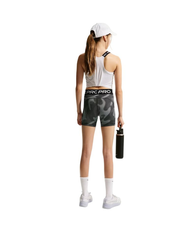 Collants Nike Dri-FIT 8 cm Fille noir/blanc