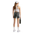 Collants Nike Dri-FIT 8 cm Fille noir/blanc