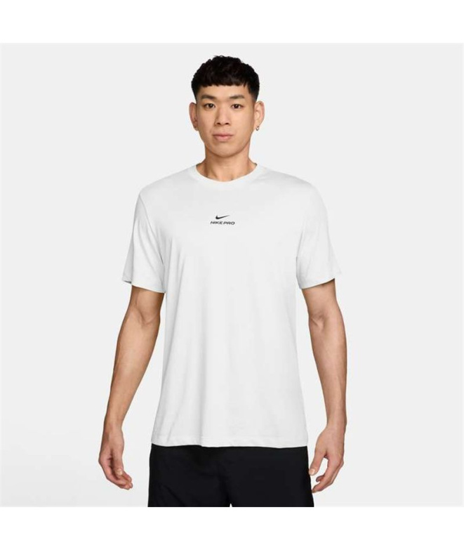 Camiseta Futebol Homem Nike Dri-FIT branca/preta