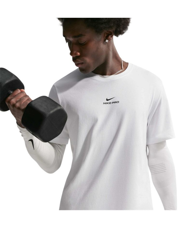 Camiseta Futebol Homem Nike Dri-FIT branca/preta