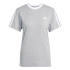 Camiseta Mulher adidas 3-Stripes Bf cinza