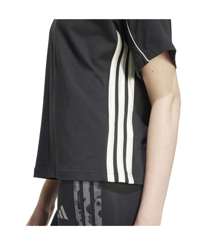 Camiseta preta Mulher adidas Stadium